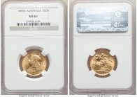 Victoria gold Sovereign 1895-S MS61 NGC, Sydney mint, KM13. AGW 0.2355 oz. 

HID09801242017

© 2020 Heritage Auctions | All Rights Reserved
