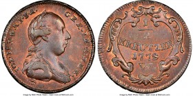 Pair of Certified Assorted Kreuzers NGC, 1) Joseph II 1/2 Kreuzer 1772-W - MS64 Red and Brown, KM2052 2) Ferdinand I 3 Kreuzer 1840-A - MS65, KM2191 S...