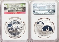 People's Republic 10-Piece Lot of silver Proof "Smithsonian Institution - Mei Xiang and Tian Tian" " One-Ounce Panda Medals 2014 PR69 Ultra Cameo NGC,...