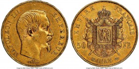 Napoleon III gold 50 Francs 1855-BB AU50 NGC, Strasbourg mint, KM785.2. AGW 0.4667 oz.

HID09801242017

© 2020 Heritage Auctions | All Rights Rese...