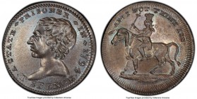 Middlesex. Spence's Farthing (1/4 Penny) Token 1794 MS63 Brown PCGS, D&H-1078. A STATE PRISONER IN 1794 T SPENCE bust left / AM I NOT THINE ASS male r...