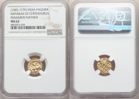 Nayakas of Chitradurga. Madakeri Nayaka gold Pagoda ND (1565-1779) MS63 NGC, Fr-381.

HID09801242017

© 2020 Heritage Auctions | All Rights Reserv...