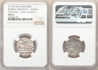 British India. Bombay Presidency 5-Piece Lot of Certified Rupees AU55 NGC, Poona mint, KM325 (under Maratha Confederacy). Nagphani mintmark, struck in...