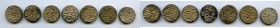 British India. Bombay Presidency 7-Piece Lot of Uncertified Rupees VF-XF, Poona mint, KM325 (under Maratha Confederacy). Includes various dates, as pi...