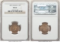 British Colony. Victoria Pair of Certified Farthings 1887 MS64 NGC, Heaton mint, KM15. Sold as is, no returns.

HID09801242017

© 2020 Heritage Au...