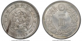 Meiji Yen Year 34 (1901) MS63 PCGS, KM-YA25.3. Frosty and lustrous. 

HID09801242017

© 2020 Heritage Auctions | All Rights Reserved