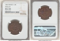 Sinaloa. Republic 1/4 Real 1866 MS61 Brown NGC, Culiacan mint, KM363.

HID09801242017

© 2020 Heritage Auctions | All Rights Reserved