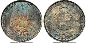 Republic Dinero 1900/898-JF MS67 NGC, Lima mint, KM204.2. A peak-quality survivor decorated in azure coloration. 

HID09801242017

© 2020 Heritage...