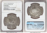 Spanish Colony. Isabel II Counterstamped 8 Reales ND (1834-1837) VF Details (Chopmarked) NGC, KM129. C/S (XF Standard). Countermarked on Mexico 8 Real...