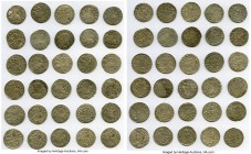 Lithuania. Alexander I 30-Piece Lot of Uncertified 1/2 Groschen ND (1501-1506) VF, Gum-472. 20mm. Average weight 1.20gm. Sold as is, no returns. 

H...
