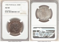 Carlos I 500 Reis 1900 AU58 NGC, KM535. Key date to series. Argent, gold and rose tinged purple toning. 

HID09801242017

© 2020 Heritage Auctions...