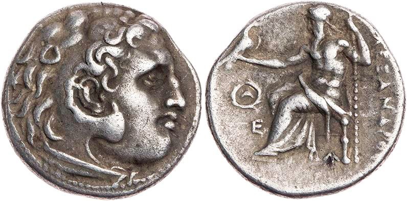 MAKEDONIEN, KÖNIGREICH
Alexander III., 336-323 v. Chr. AR-Drachme 319-305 v. Ch...
