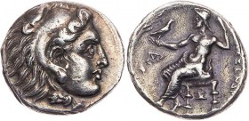 MAKEDONIEN, KÖNIGREICH
Alexander III., 336-323 v. Chr. AR-Drachme 311-295 v. Chr. (postum) Ekbatana Vs.: Kopf des Herakles mit Löwenskalp n. r., Rs.:...