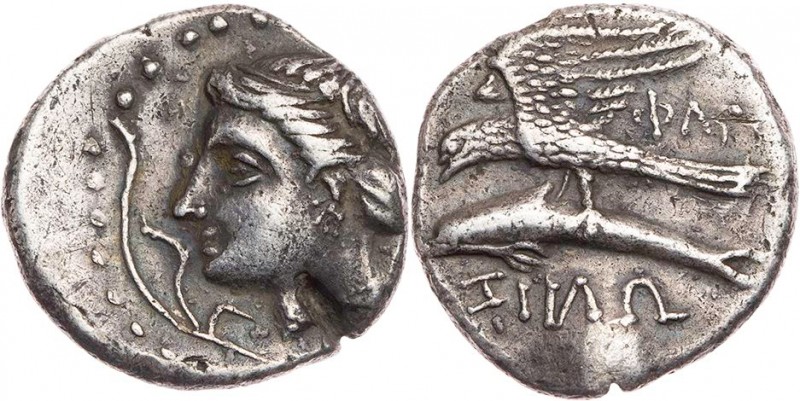 PAPHLAGONIEN SINOPE
 AR-Drachme 330-300 v. Chr., "Phlg" für Phag(etas) Beischla...