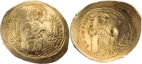BYZANZ
Konstantinos X. Dukas, 1059-1067. AV-Histamenon Nomisma Konstantinopolis Vs.: Christos Pantokrator thront v. v., Rs.: Konstantinos X. steht in...
