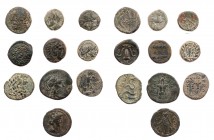 Lot, griechische Münzen AE-Prägungen aus SIZILIEN: Messana (R!), Panormus (?); THRAKIEN: Mesembria; MAKEDONIEN: Alexander III. (2), Philippi; MYSIEN: ...