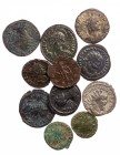 Lot, römische Münzen Antoniniane der Soldatenkaiserzeit: Philippus I. Arabs, Otacilia Severa, Postumus, Tetricus I. (3, davon 2 barbarisierte), Tetric...