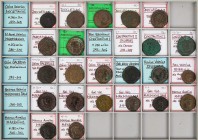 Lot, römische Münzen Folles sowie Antoninian der Tetrarchenzeit von Diocletianus (5), Maximianus Herculius (2), Constantius I. (3), Galerius (3), Gale...