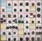 Lot, römische Münzen Folles der Spätantike, hauptsächlich der Konstantinischen Dynastie, darunter Licinius I., Licinius II., Constantinus I., Helena, ...