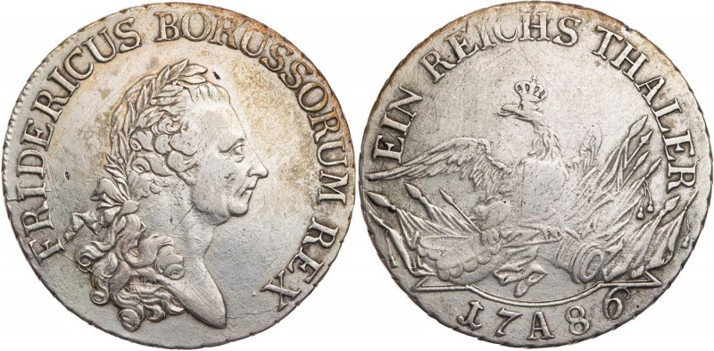 BRANDENBURG - PREUSSEN PREUSSEN, KÖNIGREICH
Friedrich II., 1740-1786. Taler 178...