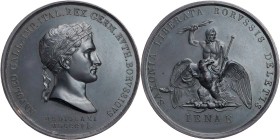 STÄDTE UND EREIGNISSE JENA
 Bronzemedaille 1806 v. L. Manfredini Auf den Sieg über die Preussen in der Schlacht bei Jena am 14. Oktober 1806, Vs.: Ko...