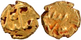Sultanate Coins
Bijapur Sultanate, Sikandar Adil Shah (AH 1083-1097/1672-1688 AD), Gold Fanam, AH (108)7, Obv: Arabic legend "Sikandar", Rev: Arabic ...