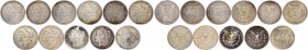 U.S.A.
United States of America, Silver 1 Dollar (11), Lot of 11 Coins, 1878, 1879, 1880, 1881, 1883, 1885, 1887, 1889, 1896, 1901, 1921, Obv: libert...