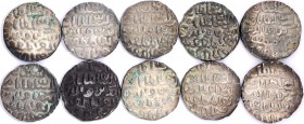 Sultanate
Bengal Sultanate, Nasir ud-din Nusrat (AH 925-938/1519-1531 AD), Fathabad Dar-ul-Darb Mint, Silver Tanka (10), Lot of 10 Coins, AH 925 (wro...