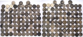 Mughal
Muhammad Shah, Shahjahanabad Dar-ul-Khilafa Mint, Silver Rupee (83), Lot of 83 Silver Rupee Coins, Different Regnal year; 4, 5, 6, 7, 8, 9, 10...