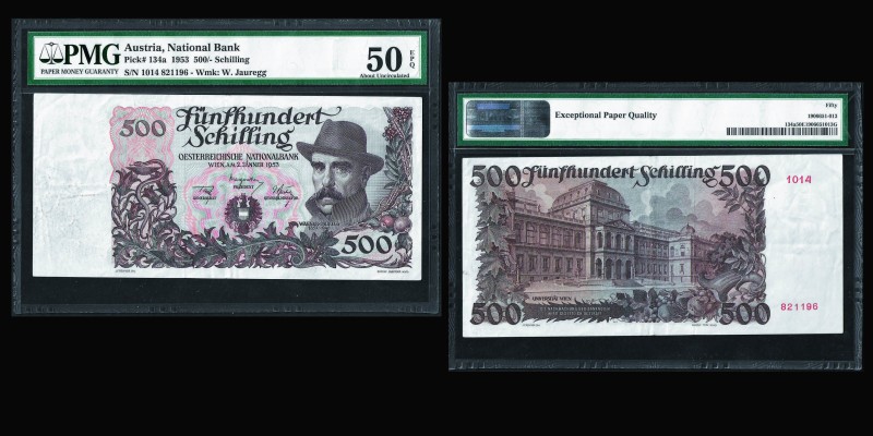 Austria 
Oesterreichische Nationalbank 
500 Schilling 2.1.1953
Ref : Pick 134a.
...