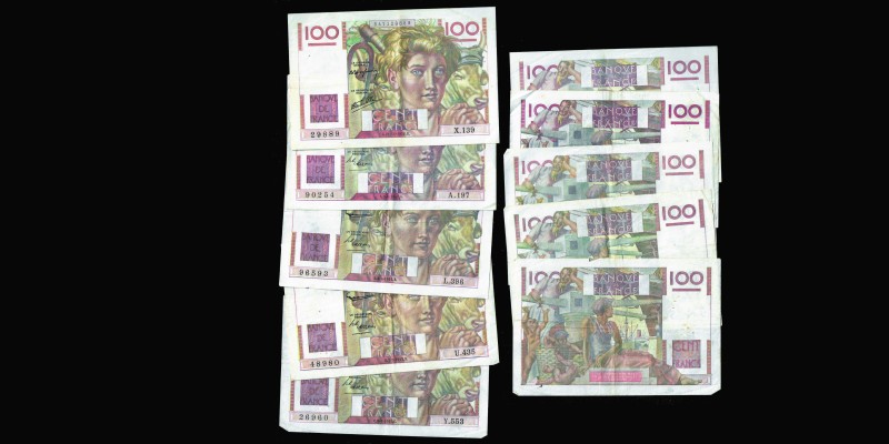 Banque de France
Lot de 5 billets de 100 Francs Paysan
Ref : Pic#128, F.28
Conse...