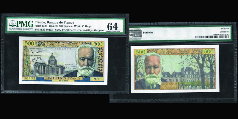 Banque de France
500 Francs Victor Hugo, Type 1953, 6.2.1958
Ref : Pic#133b, F.3...