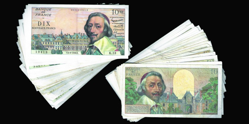 Banque de France
Lot de 28 billests de 10 Nouveaux Francs Richelieu
Ref : Pick#1...