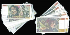 Banque de France
Lot de 27 billets de 100 Francs Delacroix
Ref : Pick#154, F.69
Conservation : VF
