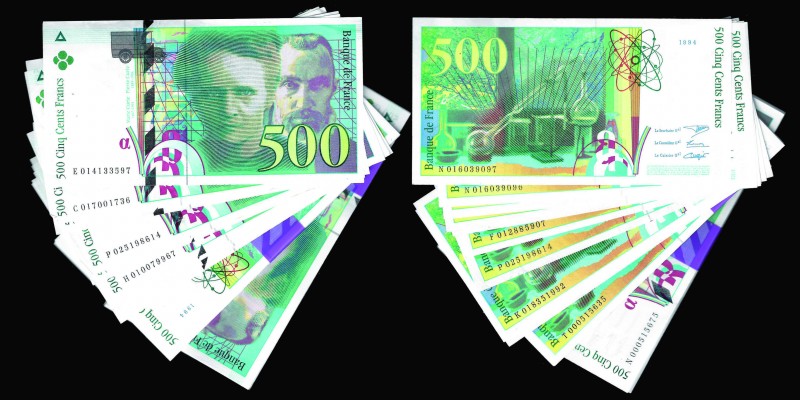 Banque de France
Lot de 50 billets de 500 Francs Marie Curie
Ref : Pick#160, F.7...