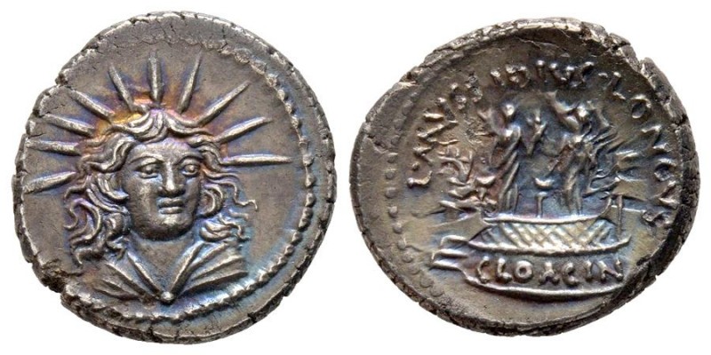 Roman Republican & Imperatorial
Gens Mussidia - L. MVSSIDIVS Longvs
Denarius, Ro...
