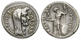 Roman Republican & Imperatorial
Julius Caesar & P Sepullius Macer
Denarius, Rome 44 avant J.-C. , AG 3.63 g.
Avers : CAESAR DICT PERPETVO
Tête voilé...