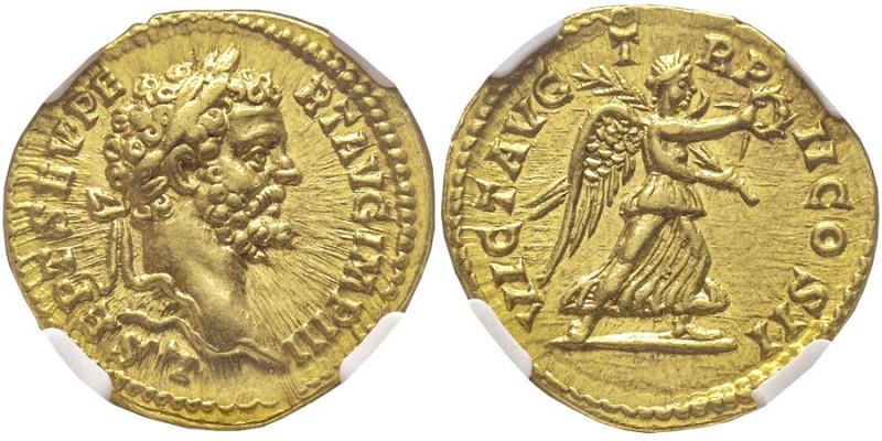 Septimius Severus 193-211 
Aureus, Rome, 194-195, AU 7.27 g.
Avers : L SEPT SEV ...