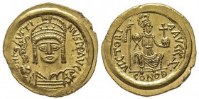 Justin II 565-578
Solidus, Ravenna, AU 4.44 g.
Ref : Ranieri 402, Sear 407
Conservation : FDC