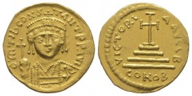 Tiberius II 578-582
Solidus, Constantinople, 578-582, AU 4.44 g.
Ref : MIB 4, Sear 422 
Conservation : Superbe