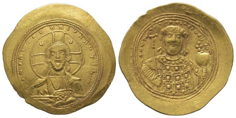Constantine IX Monomachus 1042-1055
Histamenon Nomisma, Constantinople, AU 4.42...