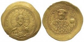 Constantine IX Monomachus 1042-1055
Histamenon Nomisma, Constantinople, AU 4.42 g.
Ref : Sear 1830
Conservation : Superbe