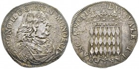 Monaco, Honoré II 1604-1662 
́Écu de 3 Livres ou 60 Sols, 1653, AG 26.69 g. Avers : HONO II D G PRIN MONOECI
Buste drapé et cuirassé à droite
Rever...