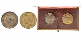 Monaco, Rainier 1949-2005
Coffret avec 100 Francs ESSAI en or et en argent, 1956, AU 11.72 g. AG 7 g.
Ref : G. MC143
Conservation : FDC,
livrées dans...