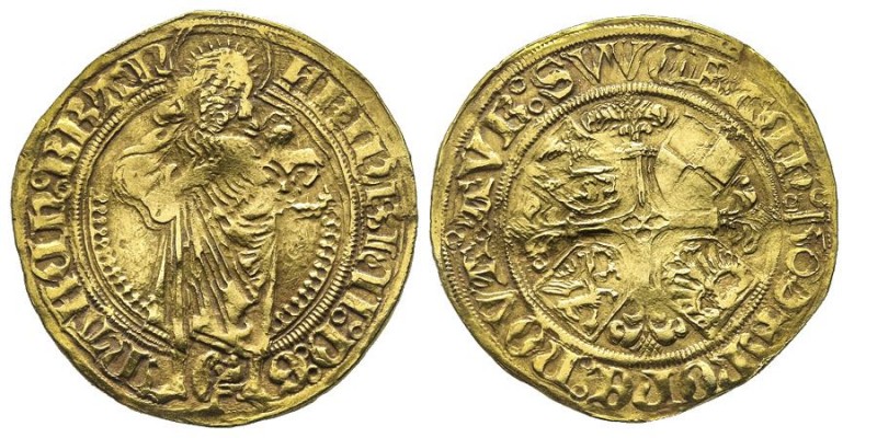 Brandenburg-Franconie Friedrich IV 1495-1521
Gulden, 1502, AU 3.18 g.
Ref : Fr. ...