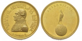 Friedrich August I 1806-1827
Medaille en or, 1827, opus A. Thomas, AU 10 g. 28 mm Ref : Coll. Merseb. 2101
Ex Vente Hess Divo, 25/10/2006, lot 480
...