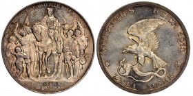 Wilhelm II 1888-1918
2 Mark, Berlin, 1913 A, Victory over Napoleon at Leipzig, AG 11.11 g.
Ref : Jaeger 109
Conservation : NGC MS64