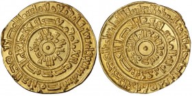 Al-Mustansir, AH 427-487 (1036-1094)
Egypte Dinar, Misr, AH 447 (1055), AU 4.05 g. Ref : Nicol 2126
Conservation : NGC MS65