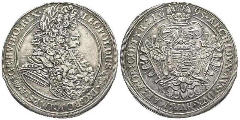 Leopold I, 1657-1705
Thaler, Kremnitz, 1695, AG
Ref : Dav. 3264
Conservation : S...