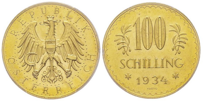 République 1918-
100 Schilling, 1934, AU 23.52 g.
Ref : Fr. 520, KM#2842
Conserv...